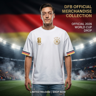Premium Germany Fan Edition Drop Shoulder White Color